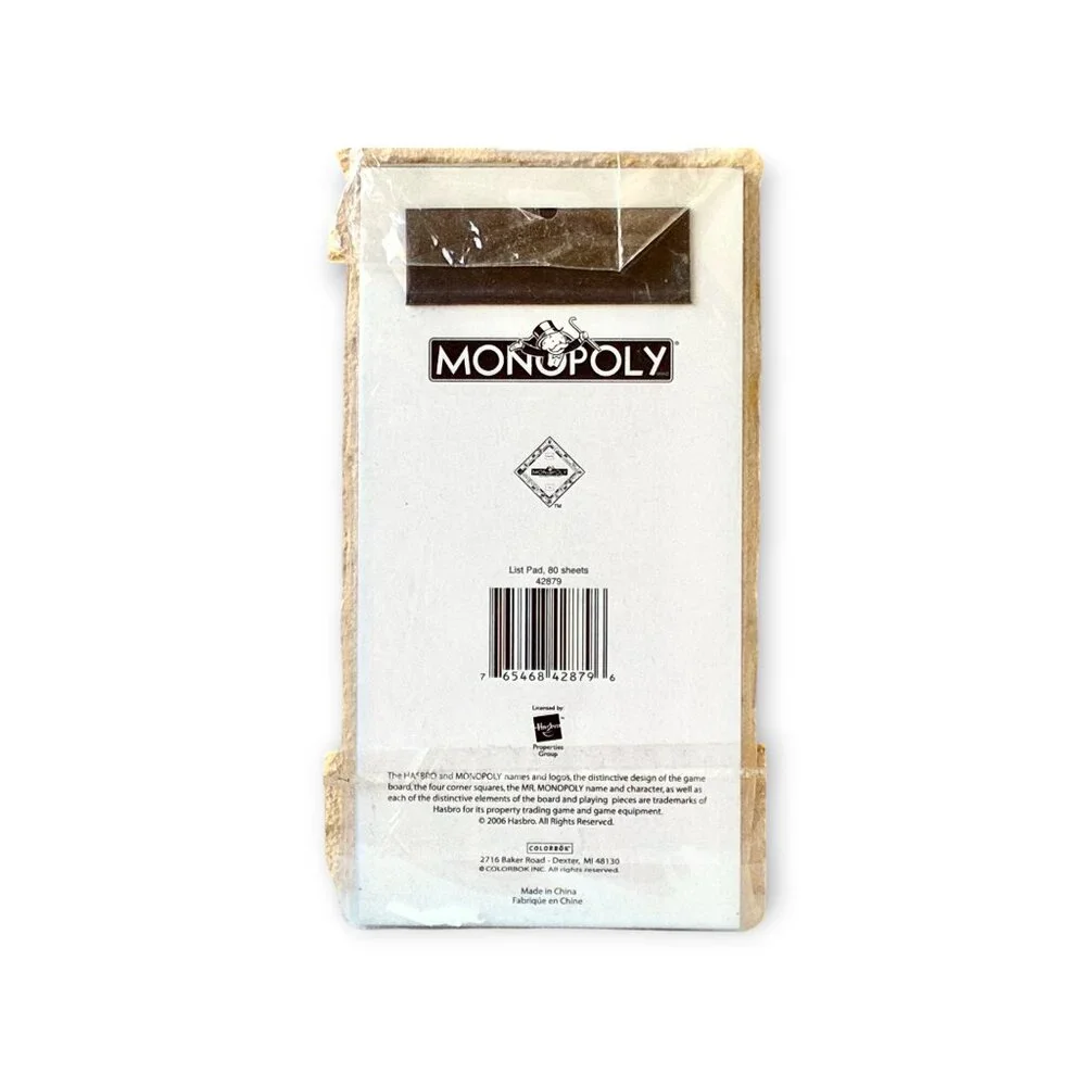 MONOLOPY Hasbro Magnetic Notepad List Pad Grocery Planner for Fridge 80 Sheets